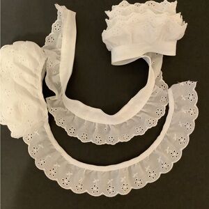 Vintage Eyelet Trim 2 Styles 6.5+ Yards Total, White